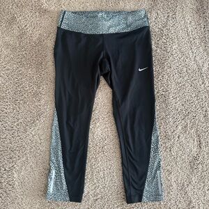 Nike Dri Fit Black and Gray Leggings